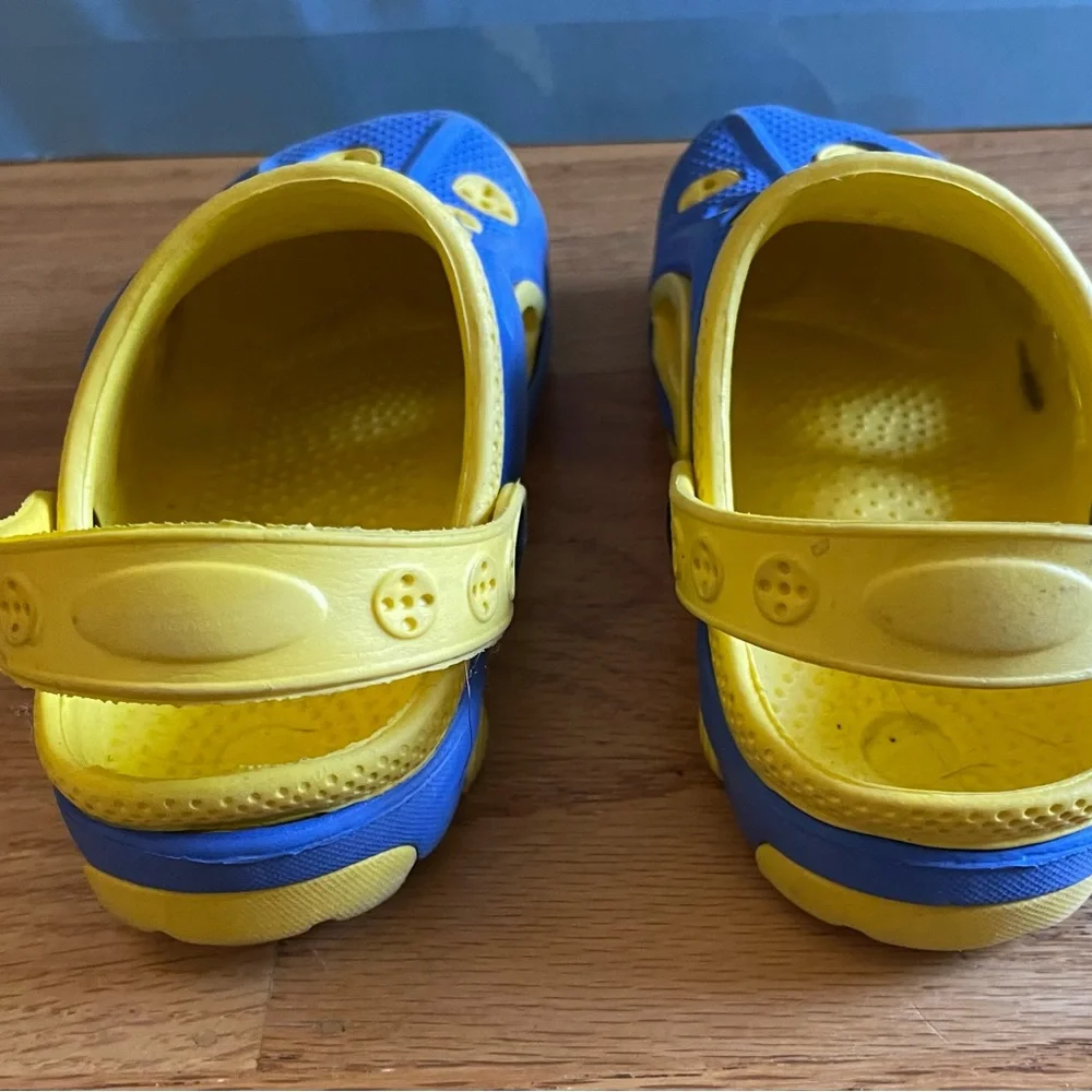 GUC Toddler Blue/Yellow Clog sz 10C